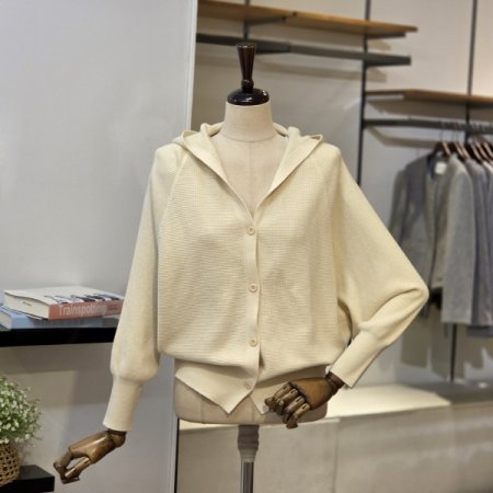 가오리핏 후디 가디건