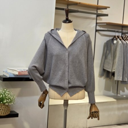가오리핏 후디 가디건