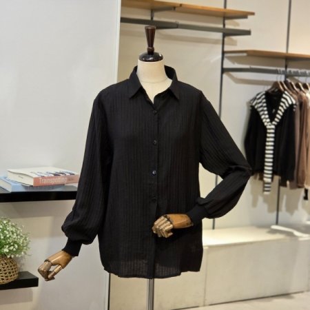 버튼 조끼 블라우스 SET