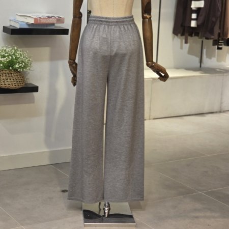 허리스트링 와이드 팬츠