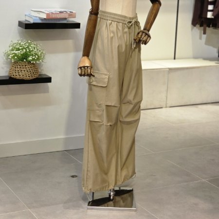 포켓 버튼 카고 팬츠