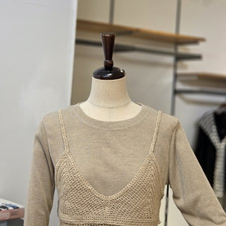 니트 뷔스티에 세트