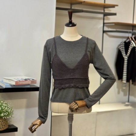 니트 뷔스티에 세트