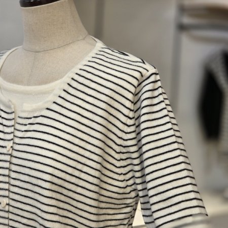 단가라 셔링 니트