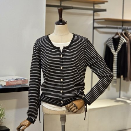 단가라 셔링 니트