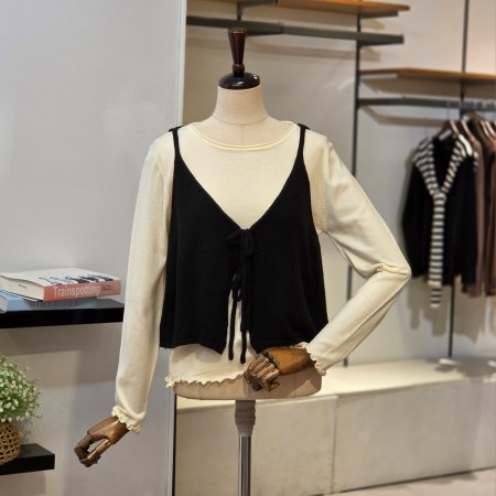 리본 뷔스티에 SET