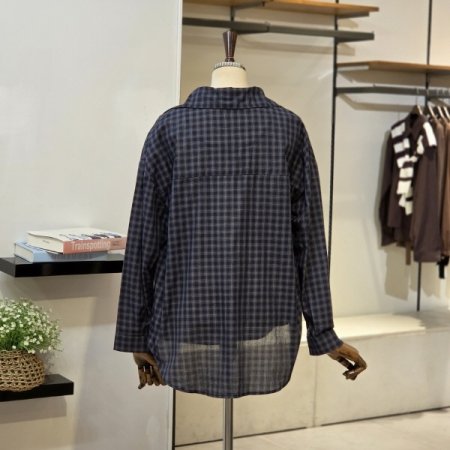 원즈 나시 체크 셔츠 SET