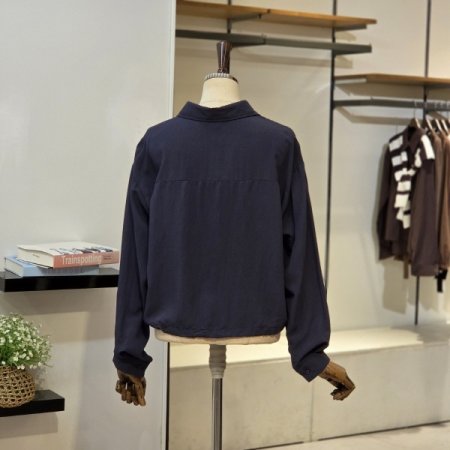 포켓 스트링 블라우스