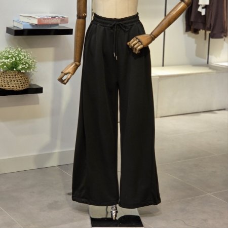 슬릿 와이드 팬츠