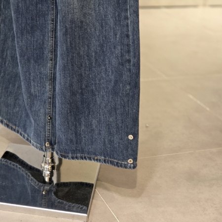 스카프 세트 롤업 와이드 데님팬츠