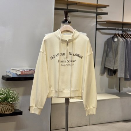 스트링 반집업 맨투맨