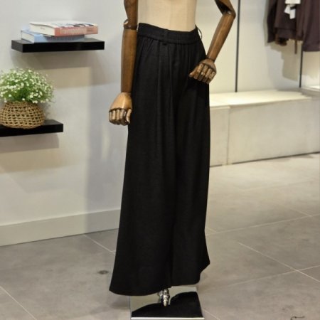 밴딩 와이드 글로우 팬츠