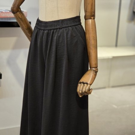 스카프 투턱 와이드 팬츠