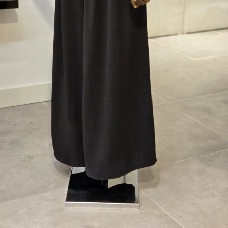 스카프 투턱 와이드 팬츠