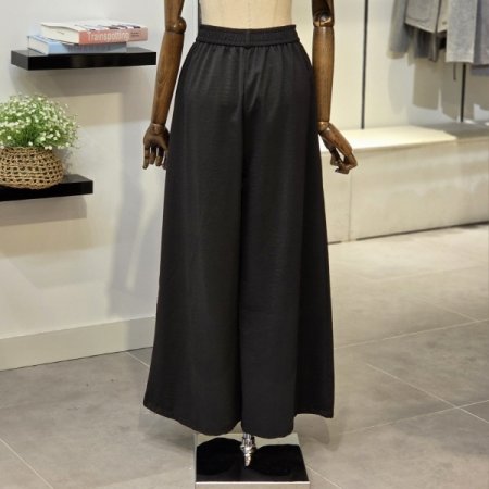 스카프 투턱 와이드 팬츠