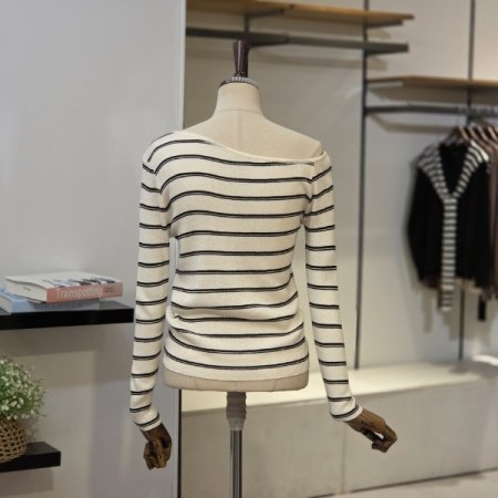 언발 골지 단가라 니트