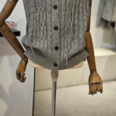 꽈배기 후디 조끼