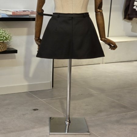 벨트 플리츠 스커트