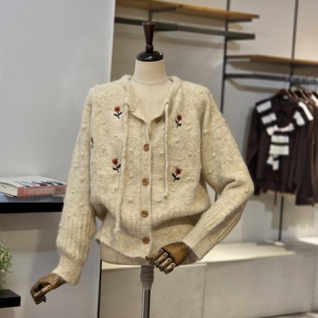 튤립 리본 가디건