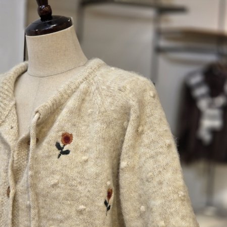 튤립 리본 가디건