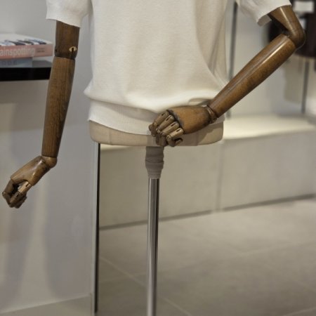 반목 5부 소매 홀가먼트 니트