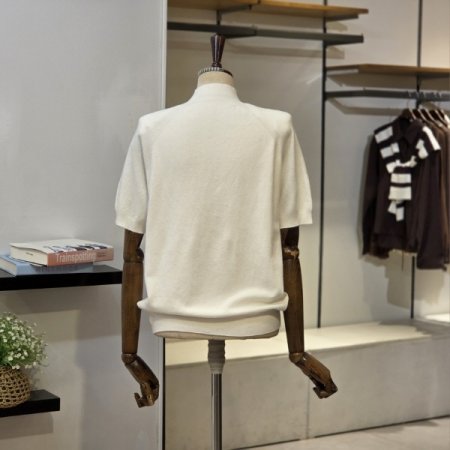 반목 5부 소매 홀가먼트 니트