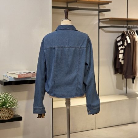 실버단추 데님 남방