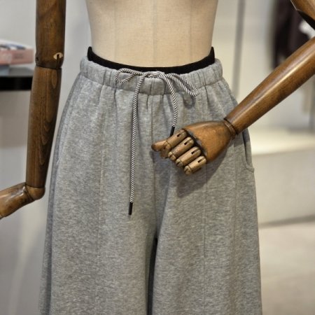 배색 밴딩 와이드 팬츠