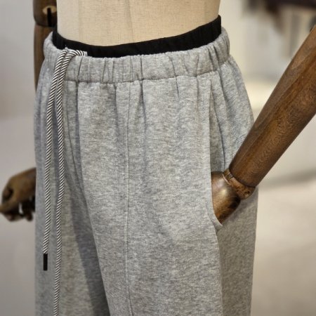 배색 밴딩 와이드 팬츠