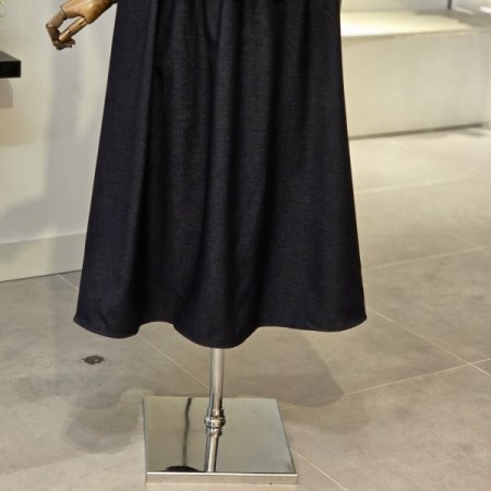 엔틱 벨트 데님 스커트