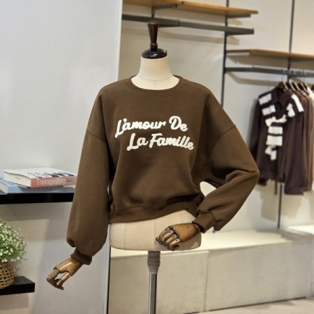 라펠 크롭 맨투맨