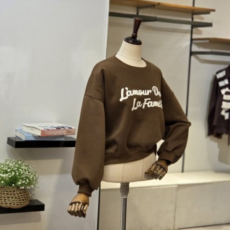 라펠 크롭 맨투맨