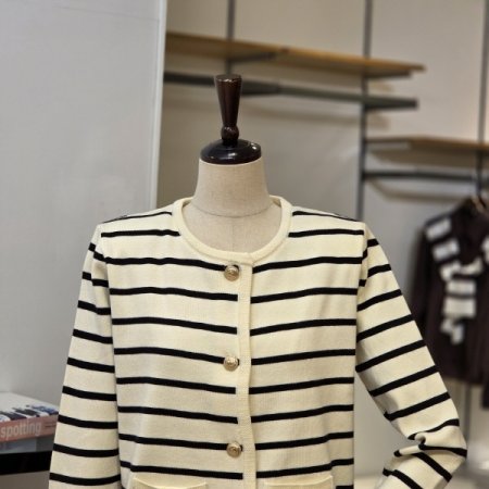 자켓형 스트라이프 가디건