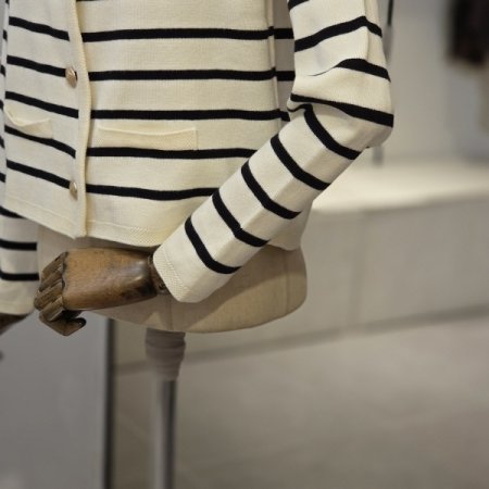 자켓형 스트라이프 가디건