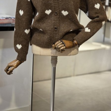 하트 패턴 가디건