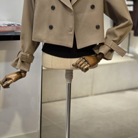 숏 트렌치 자켓