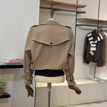 숏 트렌치 자켓