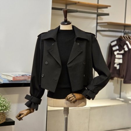 숏 트렌치 자켓