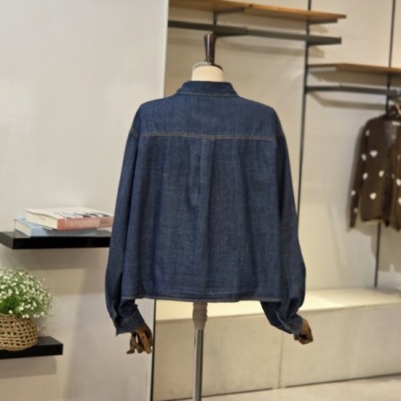 빅포켓 박시 데님 셔츠