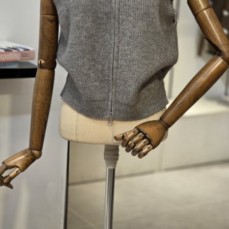 반집업 니트 조끼