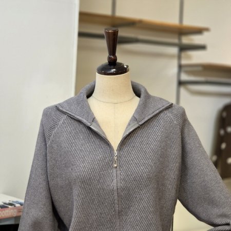 레글런 니트 집업 가디건