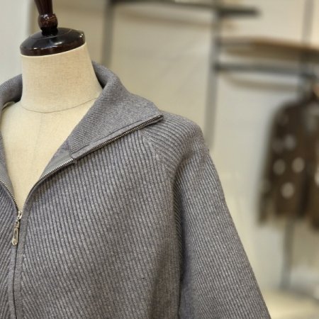 레글런 니트 집업 가디건