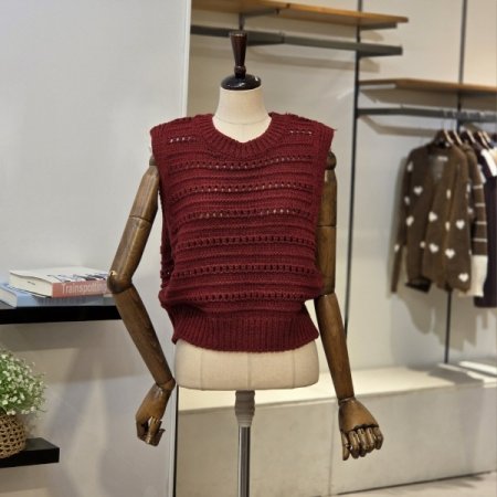 미엘 니트 조끼