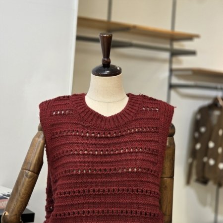 미엘 니트 조끼