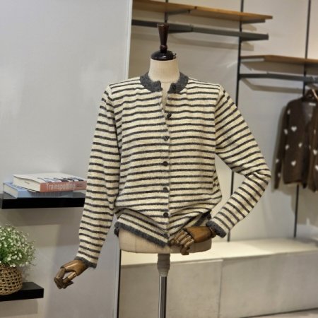 스트라이프 무디 가디건