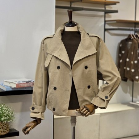더블 트렌치 자켓