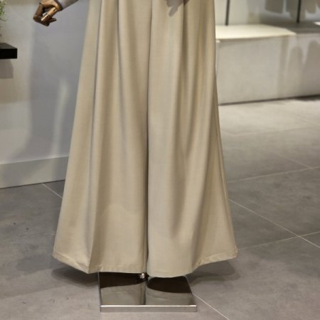 버튼 포켓 와이드 팬츠