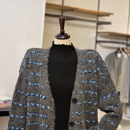 펄 라인 가디건