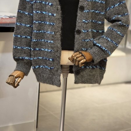 펄 라인 가디건