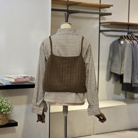 체크 뷔스티에 SET 셔츠